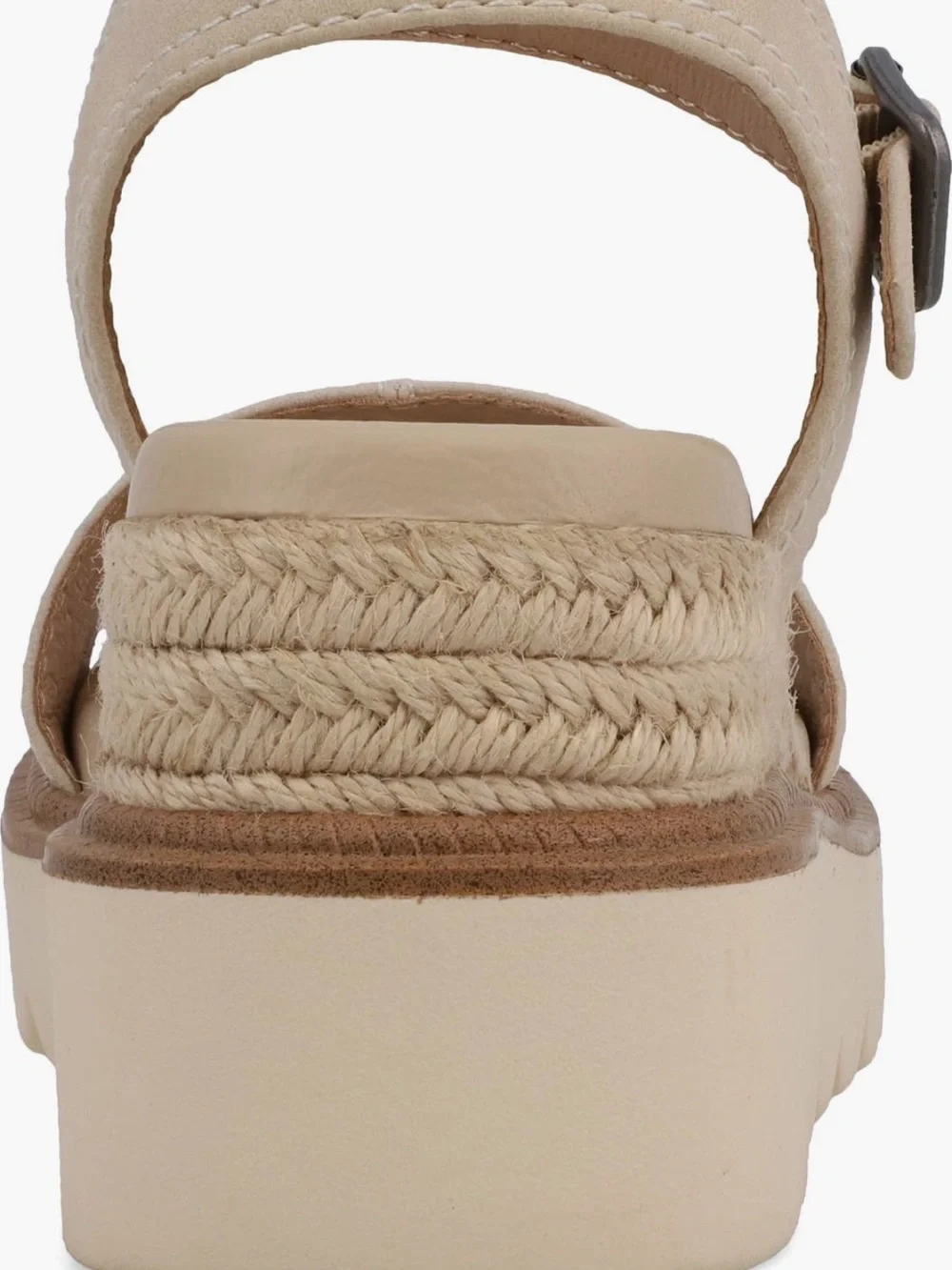 MIA Beige Platform Wedge Sandals